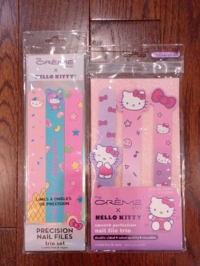Set 2 Hello Kitty The Creme Shop Nail File Set Manicure Pedicure